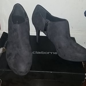 Grey Suede High Heel Boots!